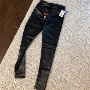 Faux leather leggings
